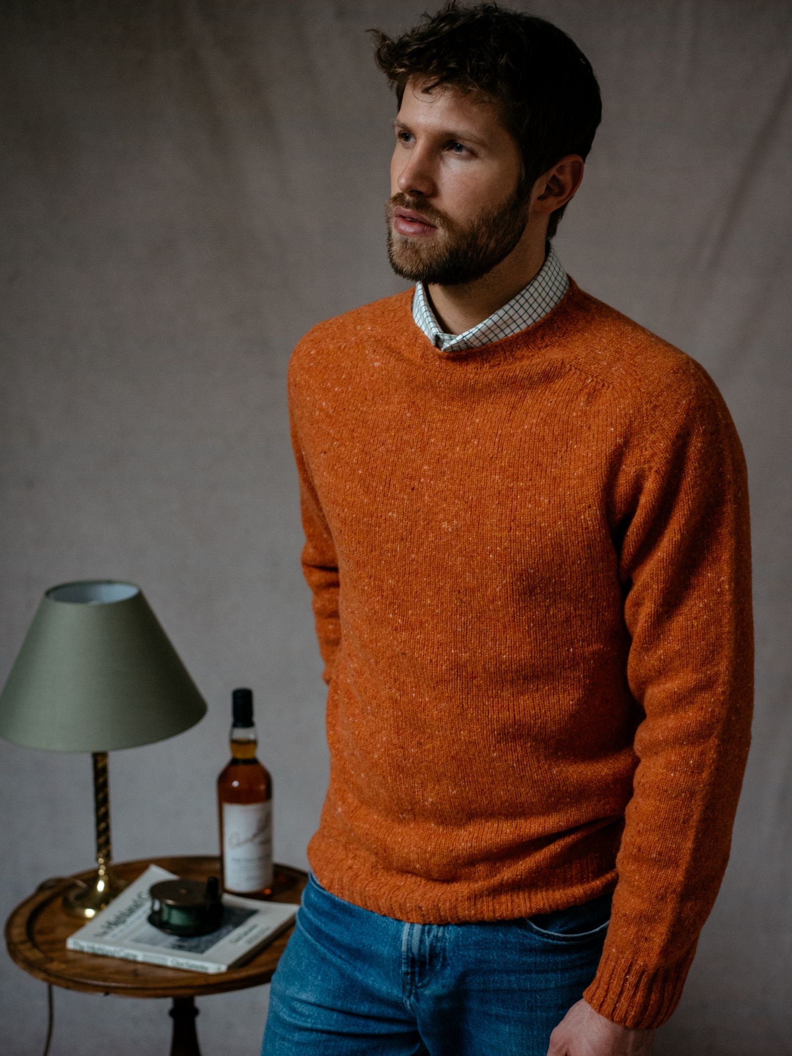 Donegal Lambswool Crew Neck Jumper