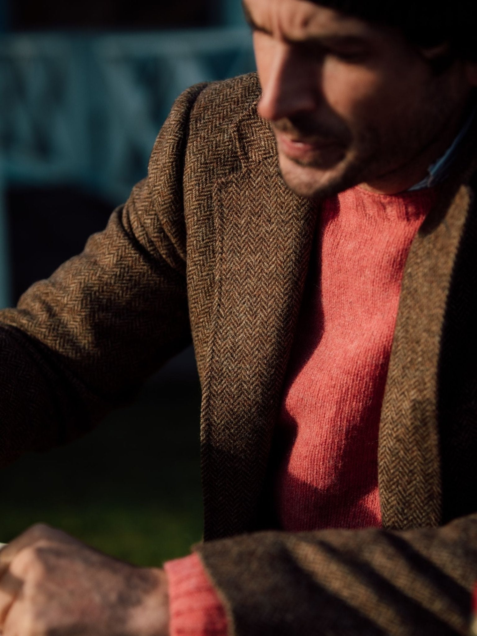 Brown Donegal House Jacket
