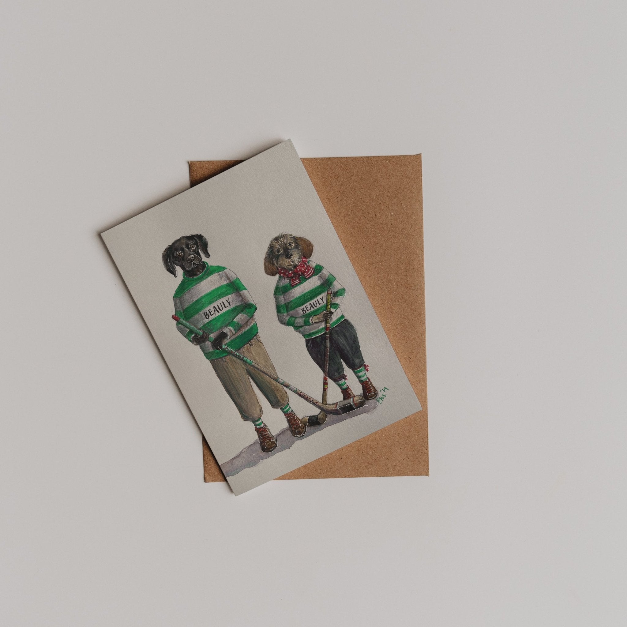 Beauly Shinty Players Greeting Card