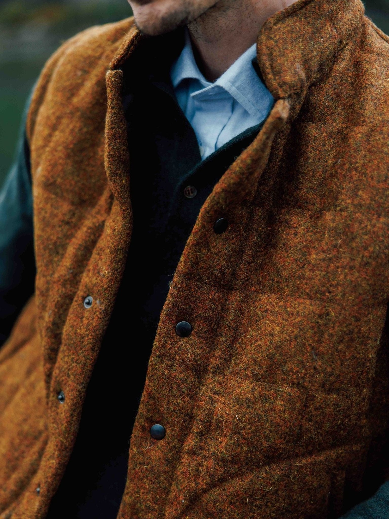 Harris Tweed Quilted Gilet | Campbell's of Beauly