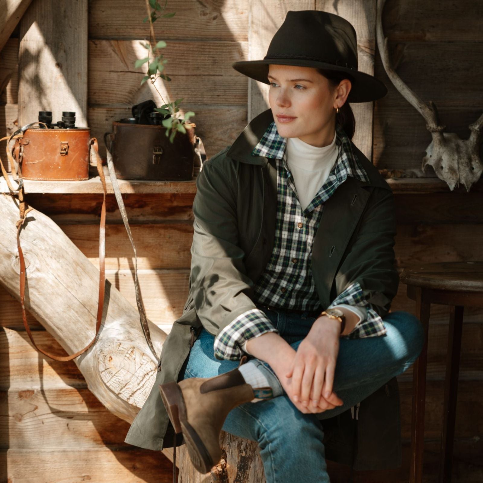 ジャケット・アウター Steven Alan CORDUROY HUNTER COAT Loden Green Field Coat | Campbell's of Beauly
