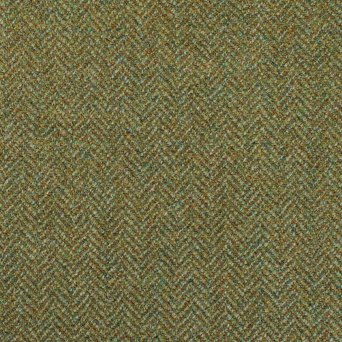 Estate Tweed 078 in heavyweight olive green with a tight herringbone weave.