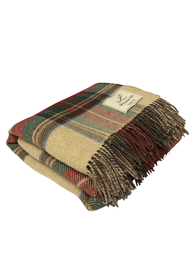 Double-Faced Tartan Throw