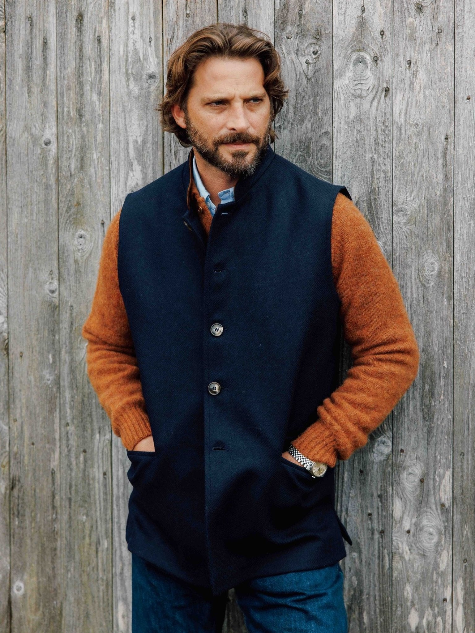 Tweed Nehru Gilet | Campbell's of Beauly