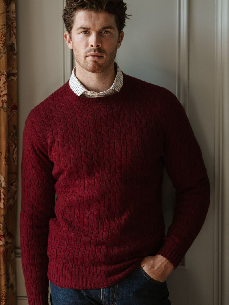 Cashmere Cable Crew Jumper