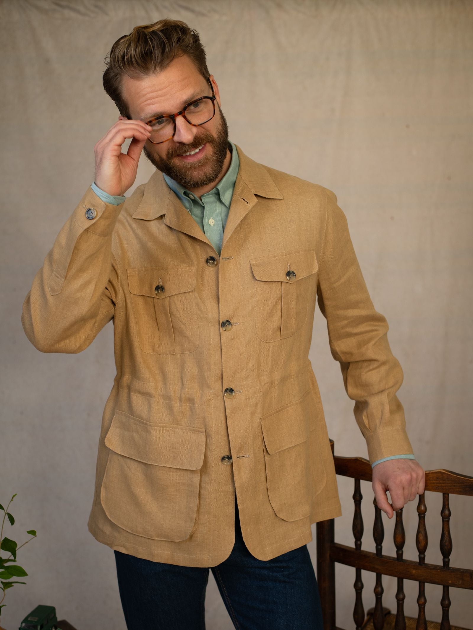 Linen Safari Jacket | Campbell's of Beauly