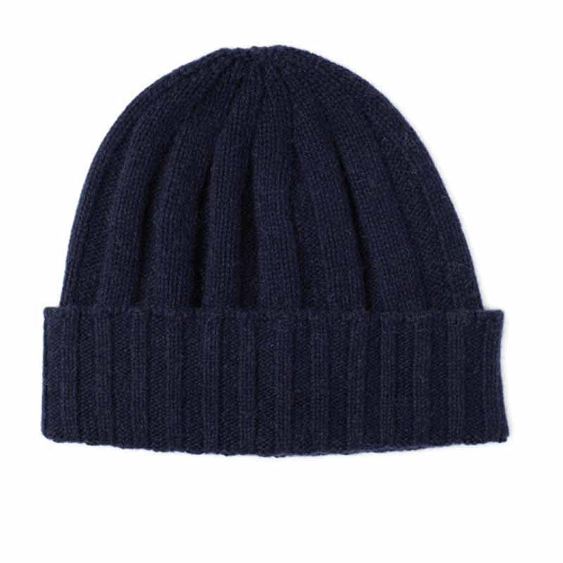 Cashmere & Merino Rib Beanie