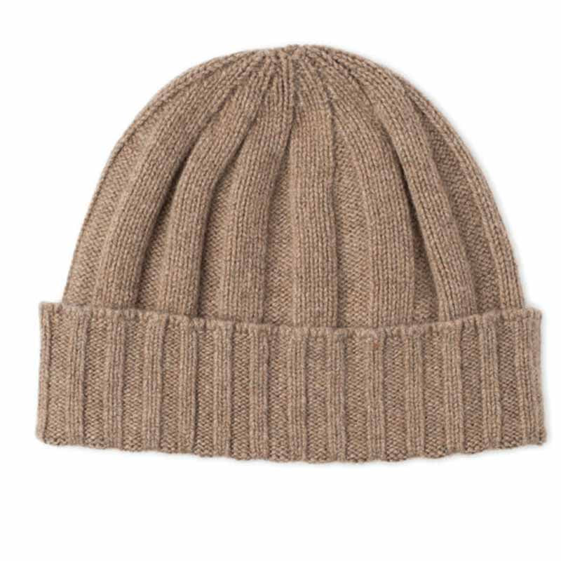 Cashmere & Merino Rib Beanie