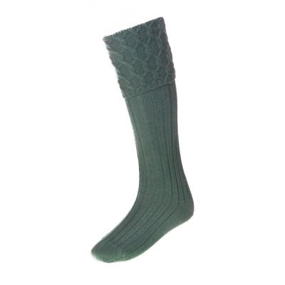 Lewis Celtic Kilt Sock, Ancient Green