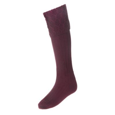Lewis Celtic Kilt Sock, Burgundy