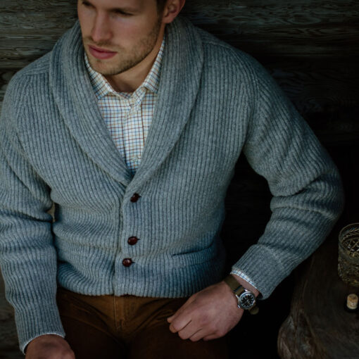 Shawl Collar Cardigan Flannel - Campbell's of Beauly