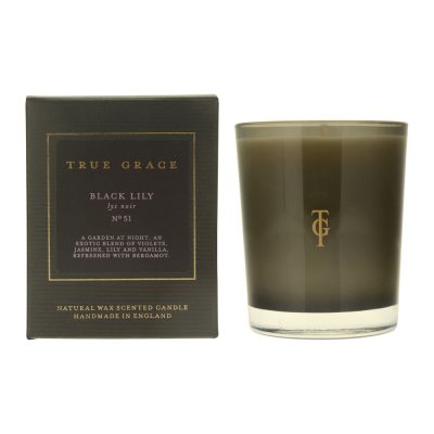 black lily scented candle