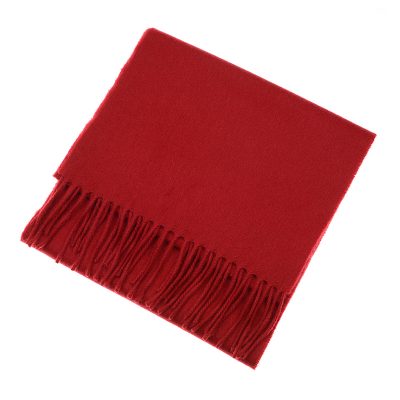 red cashmere scarf
