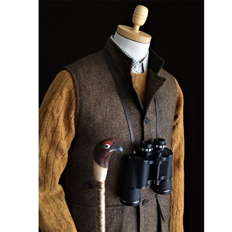 Field Nehru Gilet Brown - Campbell's of Beauly