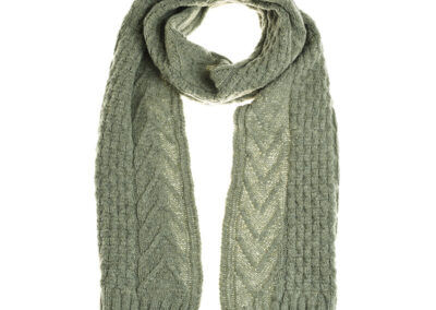 aran knit scarf