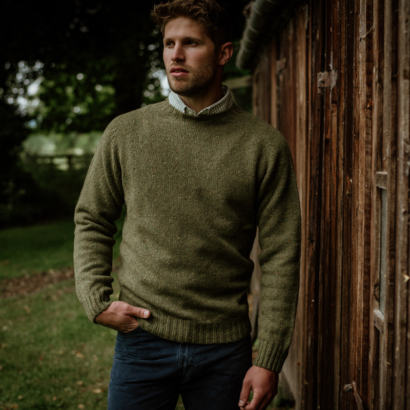 Donegal Crew Neck Jumper Raasay - Campbell's of Beauly