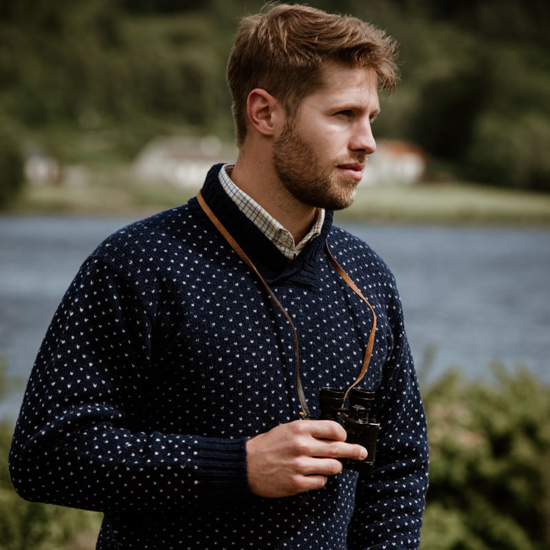 Nordic Shawl Collar Jumper - Campbell's of Beauly