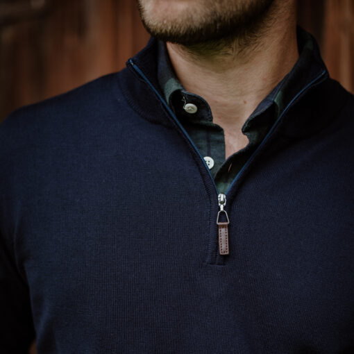 Merino 1/4 Zip Neck Jumper - Campbell's of Beauly