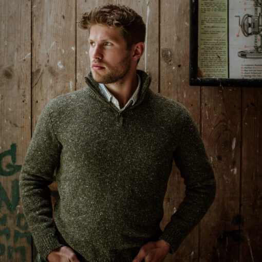 Donegal Zip Neck Jumper - Campbell's of Beauly