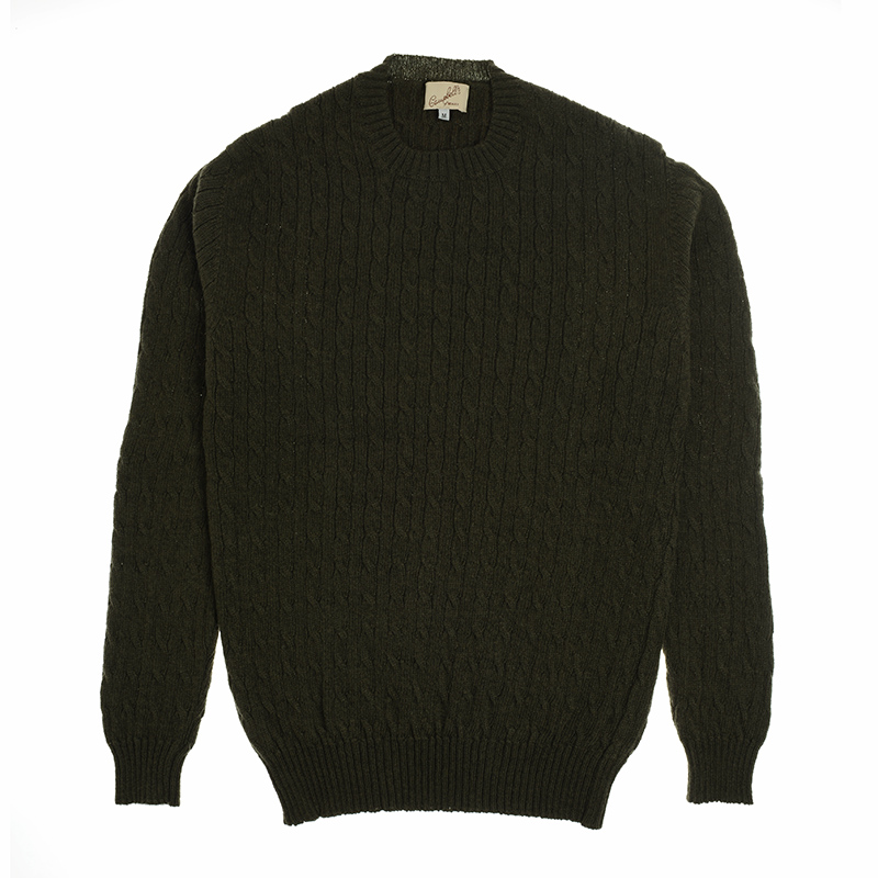 Cashmere Cable Crew - Campbell's of Beauly